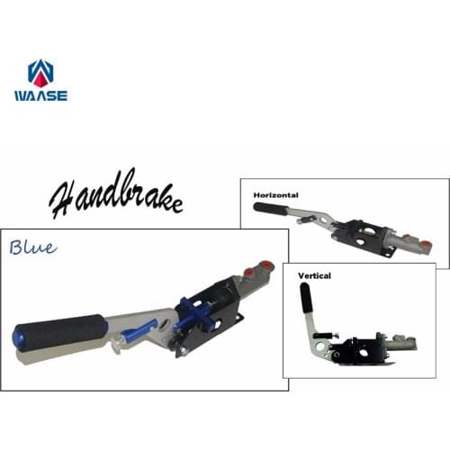 Blue Universal Car Hydraulic Handbrake Vertical & Horizontal 25cm Rally Racing E-Brake Lever Device Master Cylinder Blue