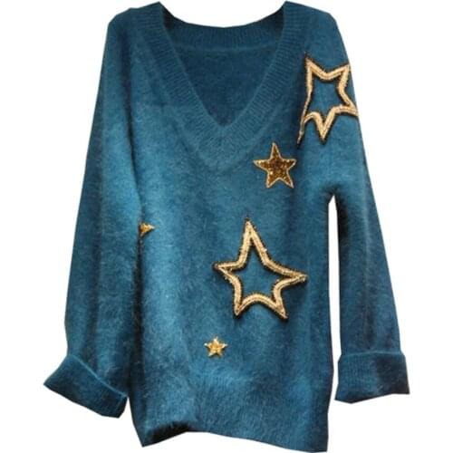 Vinieer Women's V-Neck Pullovers