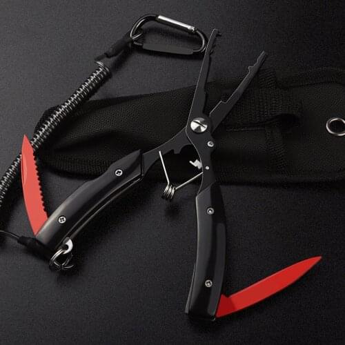 WALK FISH Best Portable Folding Multifunctional Fishing Pliers Stainless Steel Scissors Line Cutter Remove Hook Fishing Tools