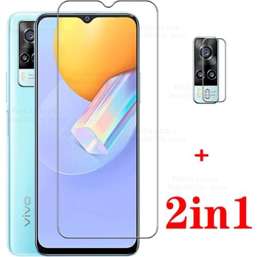 2in1 glass vivoy31 camera lens screenprotector for vivo y31 case for vivo y31 y 31 y2036 smartphone protective glas cover films