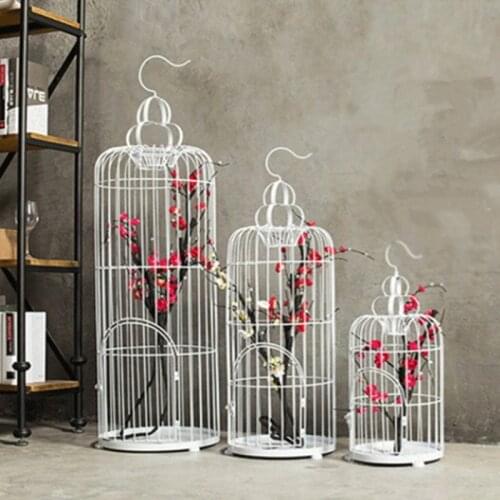 1 PCS European-style decorative bird cage decoration iron home soft decoration bird cage window bird cage props