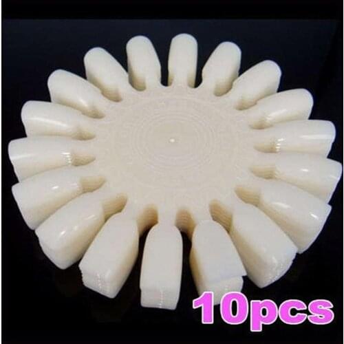 10 Pcs Colour Disk Nail Color Swatches Colour Palette False Nail Tips Art Display Color Chart Practice Round Wheel Board
