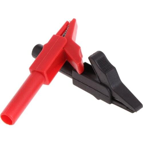 594C 2 Pcs Full Protective Alligator Clips Crocodile Clamp For Professional Multimeter
