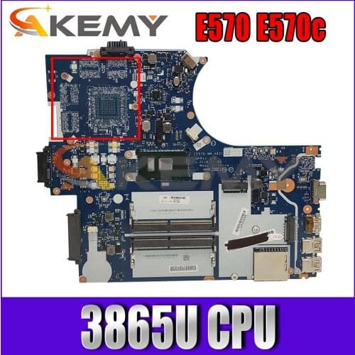 Akemy EC570 NM-A831 Suitable For Lenovo ThinkPad E570 E570C Laptop Motherboard P / N 01LW067 CPU 3865U DDR4 100% Test