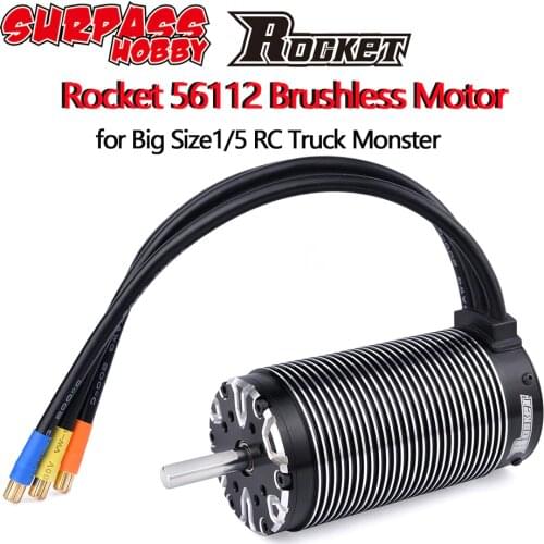 Rocket 56112 780KV 700KV 520KV Sensorless Brushless Motor For 1/5 Scale RC Car 4 Pole 12 slot ABEC 5 Bearing Brushless Motor