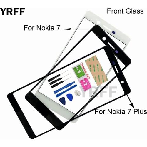 No Mobile Touch Screen) Outer Glass For Nokia 7 Plus 7plus Front Glass Panel Replacement