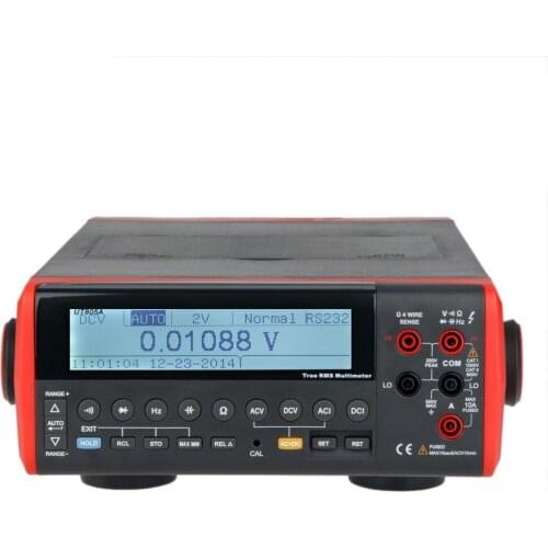 UNI-T UT805A Bench Type Digital Multimeters 199999 Counts True RMS Auto Range Meters DMM Volt Amp Ohm Cap. HZ Testers with RS232