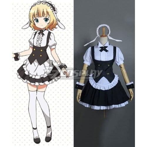 Gochuumon wa Usagi Desu ka? Is the Order a Rabbit? Chiya Ujimatsu Cosplay Costume E001