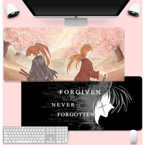 Rurouni Kenshin Beautiful Anime Mouse Mat Gaming Mousemat XL Large Keyboard PC Desk Mat Takuo Anti-Slip Comfort Pad