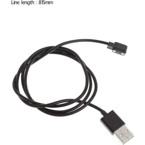 Magnetic Charge Charging Cable For Smart Watch with Magnetics Plug For 2 Pins Distances 4mm Black Novel Power Charger Cables