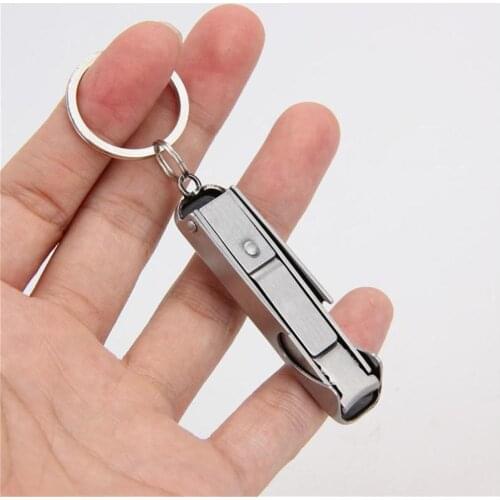Multi Purpose 3 In 1 Bottle Opener Nail Clipper Keychain Ring Manicure Tools Bottle Beer Wine Opener Household Kitchen Bar Tools