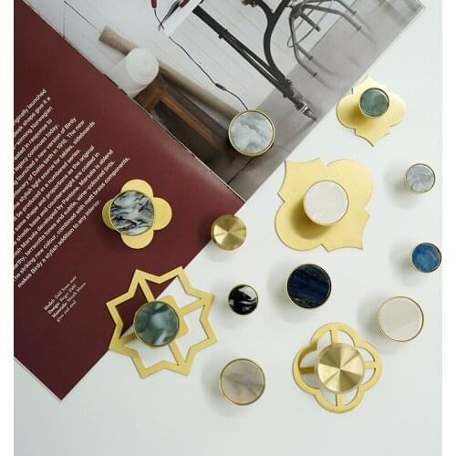 Marble Brass Knob Dresser Drawer Knob Handle/Cabinet Knob Furniture Cabinet Handle Furniture Hardware Handle