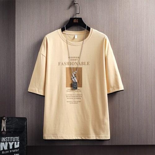 Elena Store Men Hip Hop Fashion Loose Casual T-Shirt Hiphop Streetwear Summer Short Sleeve 100 Cotton Tshirt Tops High Quality