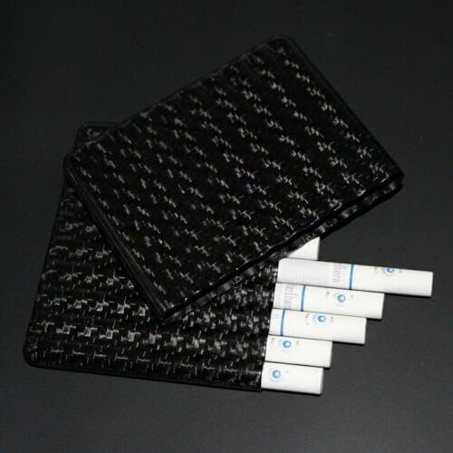 Mens Portable Carbon Fiber Cigarette Box Shell Case Holder for 10pcs Cigarettes