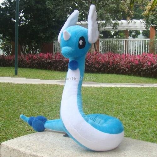 Cuddly Dragonair 26" Dragon Plush Toys Cartoon Soft Hakuryu Stuffed Animal Doll