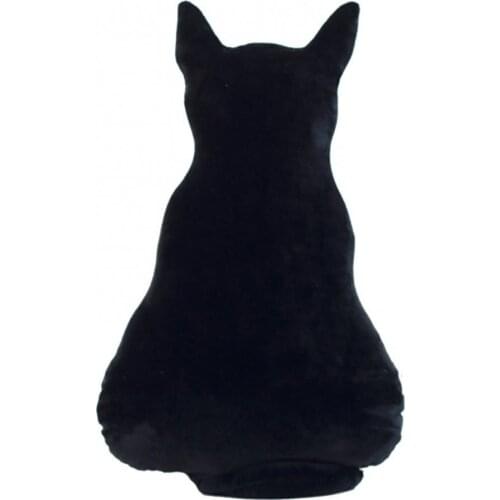 1pc Soft Plush Toy Cute Cat Back Shadow Sofa Pillow Seat Cushion Birthday Gift Cotton Sleeping Accompany Cat Shape Toy