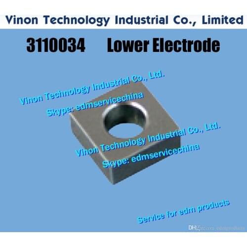 3110034 edm Lower Electrode 12x12x5tmm, 0205811 EL LOW SQ Plate CW502223E, H47193E, SLC400G, CW502223C for Sodic k SL400,SL600