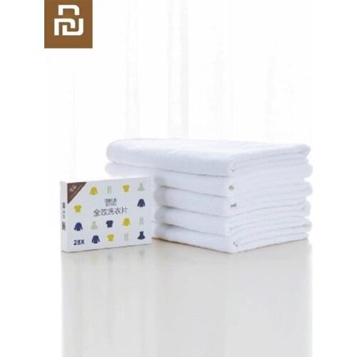 Youpin NEW 28 pcs Full-effect laundry tablet sheet Anti Cloth Dyed Remove Sheet Color in Washing Machine Protect The Clothes