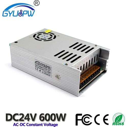New Model 600w 25A 24V DC Power Supply AC-DC Converter Voltage Transformer 220v 110V AC-DC LED Driver For Led Strip Light CCTV