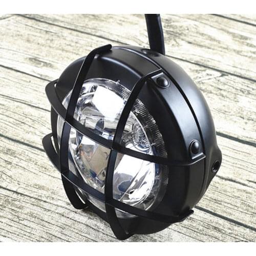 NEW Universal 6.9'' Motorcycle Cafe Racer custom headlight tracker Grille headlamp front light