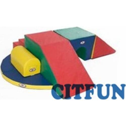 Popular soft play outdoor equipment for rental ; Eco-friendly toddler foam climbing indoor playground CIT-RT007A