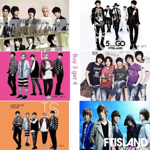 Ftisland Korean band Posters Wallpaper Decoration Good Quality Prints White Coated Paper