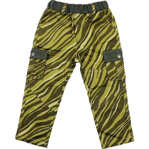 Casual Print Pants For Boys Trousers Children Clothes Straight Cotton Pants Pockets Elastic Waist Teenage Trousers 9 10Y 4P0465