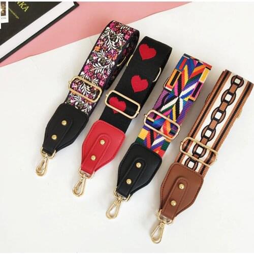 Luxury Obag Diy Bag Strap For Women Shoulder Bag Hanger Colored Belt Bag Strap Accessories Adjustable Rainbow Handbag Straps