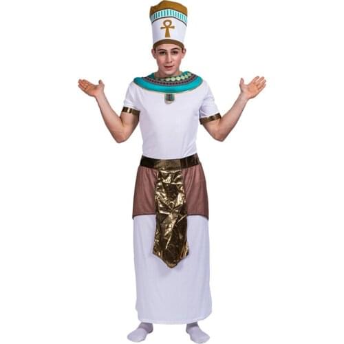 Snailify Egyptian King Mens Pharaoh Fancy Dress Costume Halloween Costume For Adult