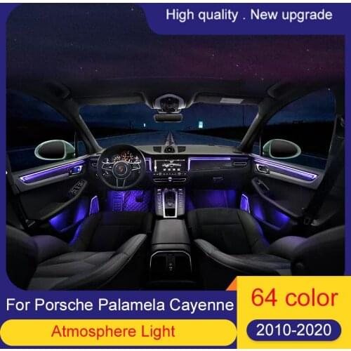 64 color Led Ambient light lamp For Porsche Palamela 2010-2020 car Interior lights For Palamela car interior LED Ambient lamp