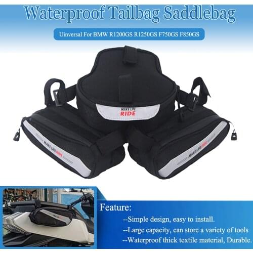 Tailbag Saddlebag For BMW R1200GS R1250GS Adventure F850GS F750GS F800GS F700GS F650GS Motorcycle Waterproof Saddle Bag Tail Bag