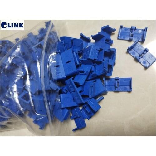 100pair SC duplex AB Clip for SC dx connector green blue gray plastic SC fiber optic accessory ftth parts free shipping ELINK