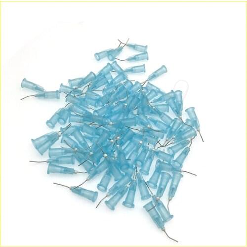 100Pcs Dental Bent Needle Tip Dental Composite Resin Rinse Elbow Black
