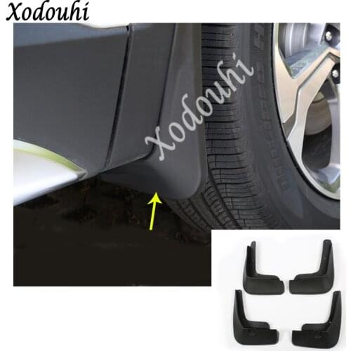 Car styling body plastic fender soft mudguard protection flap splash mud guard frame 4pcs For Hyundai Santa Fe SantaFe 2019 2020