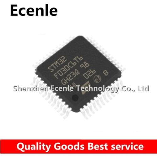 5 Pcs/Lot STM32F030C6T6 LQFP-48 Value-Line ARM-Based 32-bit MCU 100% New&Original