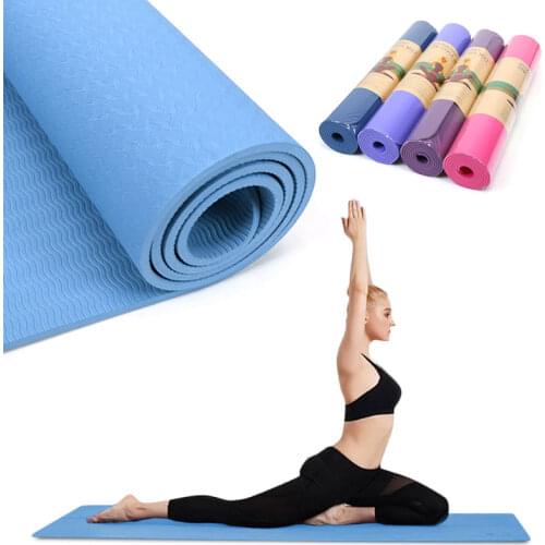 6MM 1830*610mm Thick EVA Comfort Foam Yoga Mat for Exercise Non-slip Beginner Yoga Fitness Tasteless Gym Exercise Pads Pilates