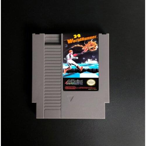 The 3-D Battles of World Runner 72 pins 8bit Game Cartridge