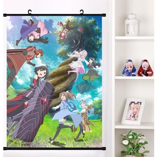 Anime BOFURI: I Don't Want to Get Hurt, so I'll Max Out My Defense Wall Scroll Mural Poster Wall Hanging Poster Otaku Home Decor