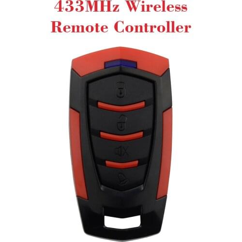 433MHzWireless Remote Control Key Fob 4Buttons Smart Clone Switch Portable Cloning for Electric Gate Garage Door Opener Control