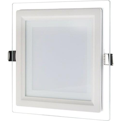 DHL Shipping 40pcs Glass Square Panel Light 3 Color Change Ceiling Downlight Driver Included
