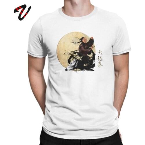 Tai Chi Chuan Yin Yang Symbol T-Shirts Men Novelty Chinese Style O Neck 100% Cotton T Shirt Short Sleeve Tee Shirt Summer Tops