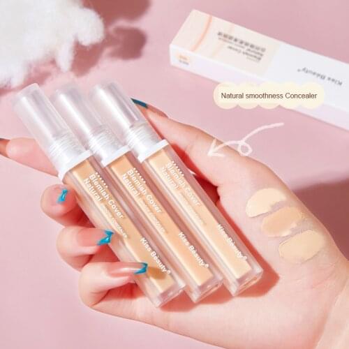 Smooth Concealer For Long-lasting Coverage Of Freckles Acne Marks Dark Circles And Spots Moisturizing Makeup Waterproof TSLM1