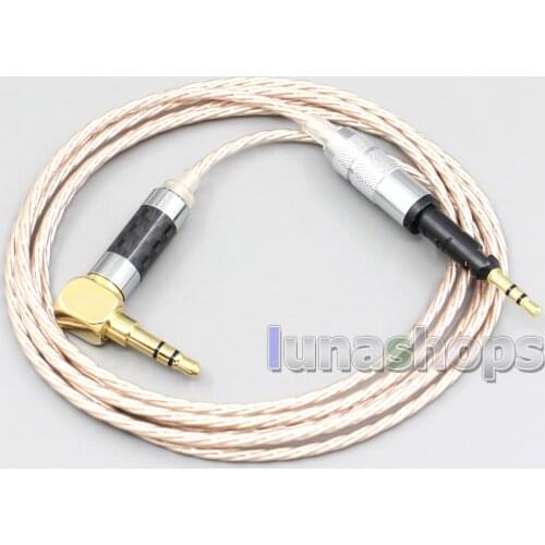 LN006884 Hi-Res Brown XLR 3.5mm 2.5mm 4.4mm Earphone Cable For Sennheiser HD6 HD7 HD8 MIX DJ HD595 Headphone