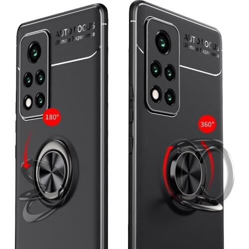 With Finger Ring Magnetic Holder Luxury Soft Silicone Back Cover For For Redmi Note 7 8 pro k20 k30 Xiaomi Mi 8 9 10 11 10TLite