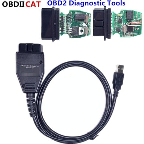 OBDIICAT Newest Automobile OBD Diagnostic Tools OBD2 Code Readers Car ABS Airbag Diagnostic Cables Scanners For Windows XP