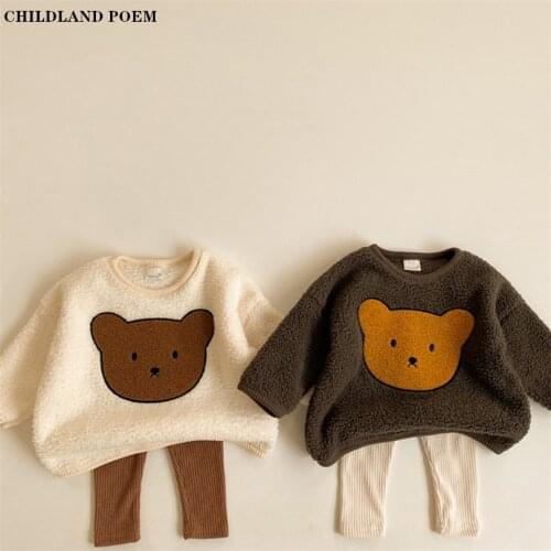 Baby Boys Girls Clothes Winter Kids Sweatshirts Fleece Baby Sweater Pullover Toddler Boys Hoodies Tops Kids Sweater T Shirts Boy