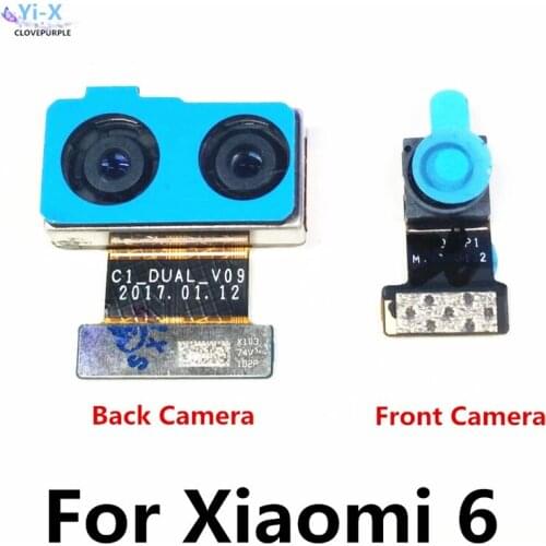 Original Back Front Camera Flex Cable For Xiaomi 6 Main Rear Big Small Camera For Xiaomi Mi 6 Mi6