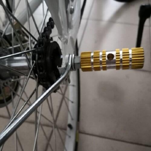 Pedals MTB Road Bicycle City Folding Bike Electric Bicycle Rear Back Seat Pedal Rear Wheel Pedal Practical Bicycle Parts