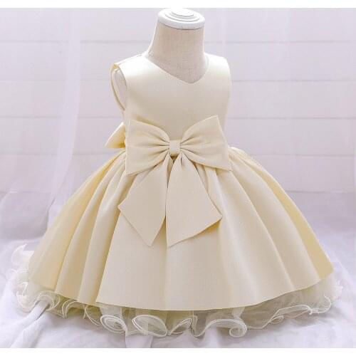 Dress for Girl Baby Party Girl Baby Clothing Toddler Clothes Infant Christening Gown First 1st Birthday Dress in Stock