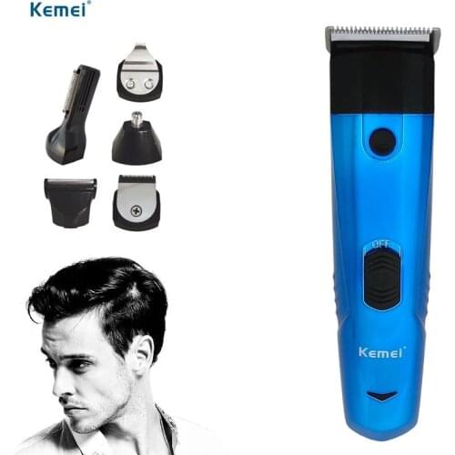 Kemei Electric Hair Trimmer Wirelessly Limit CombsProfessional 6 In 1 Multifunctional Hair Clipper Cutting Machine for Razor F30